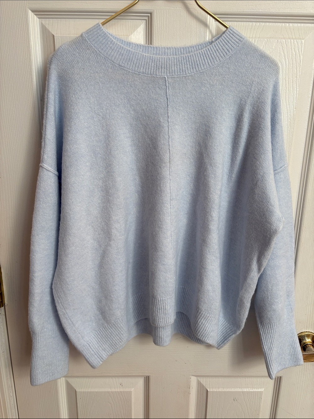 Vince Camuto Light Blue Relaxed Crewneck Sweater size large